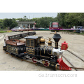 Schwarze Mini-Steam-Lokomotive für Einkaufszentrum